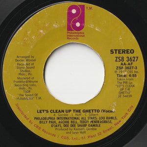 Philadelphia International All Stars / MFSB - Let's Clean Up The Ghetto / (Instrumental) (7 inch Record / Used)