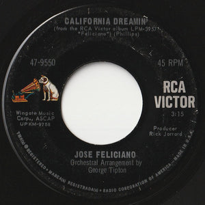 Jose Feliciano - Light My Fire / California Dreamin' (7 inch Record / Used)