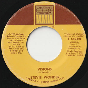 Stevie Wonder - Living For The City / Visions (7 inch Record / Used)