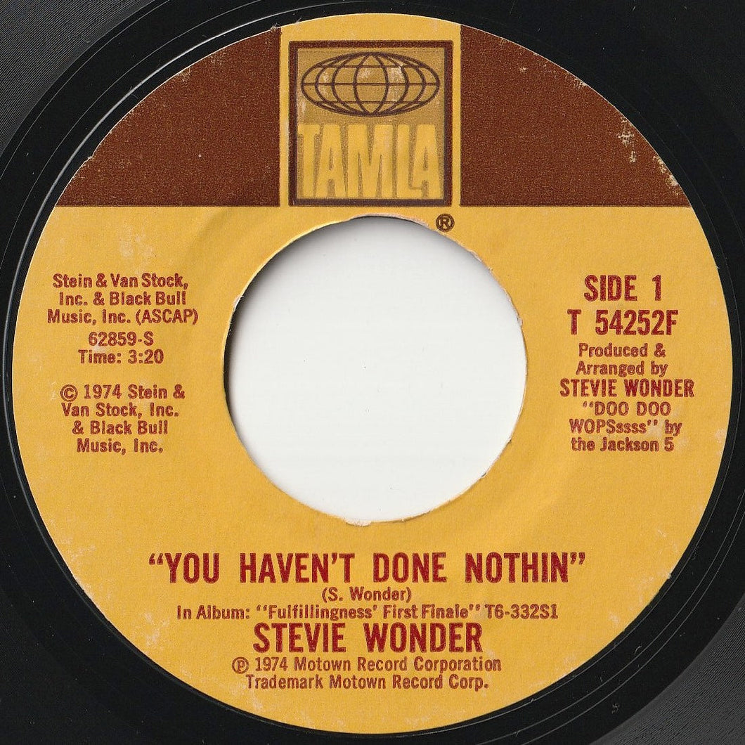 Stevie Wonder - You Haven't Done Nothin' / Big Brother (7 inch Record / Used)