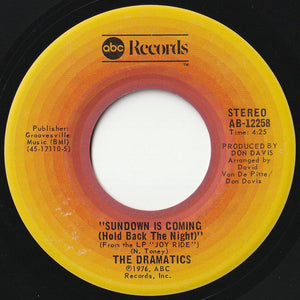 Dramatics - I Can't Get Over You / Sundown Is Coming (Hold Back The Night) (7 inch Record / Used)