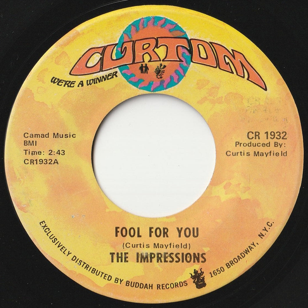 Impressions - Fool For You / I'm Loving Nothing (7 inch Record / Used)