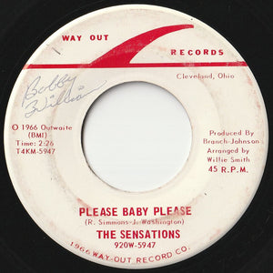 Sensations - Please Baby Please / Too Shy (7 inch Record / Used)