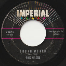 画像をギャラリービューアに読み込む, Rick Nelson - Young World / Summertime (7 inch Record / Used)
