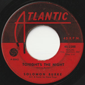 Solomon Burke - Tonight's The Night / Maggie's Farm (7 inch Record / Used)