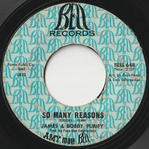 James & Bobby Purify - I'm Your Puppet / So Many Reasons (7 inch Record / Used)