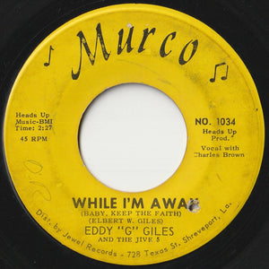 Eddy "G" Giles, Jive 5 - While I'm Away / Eddy's Go-Go Train (7 inch Record / Used)