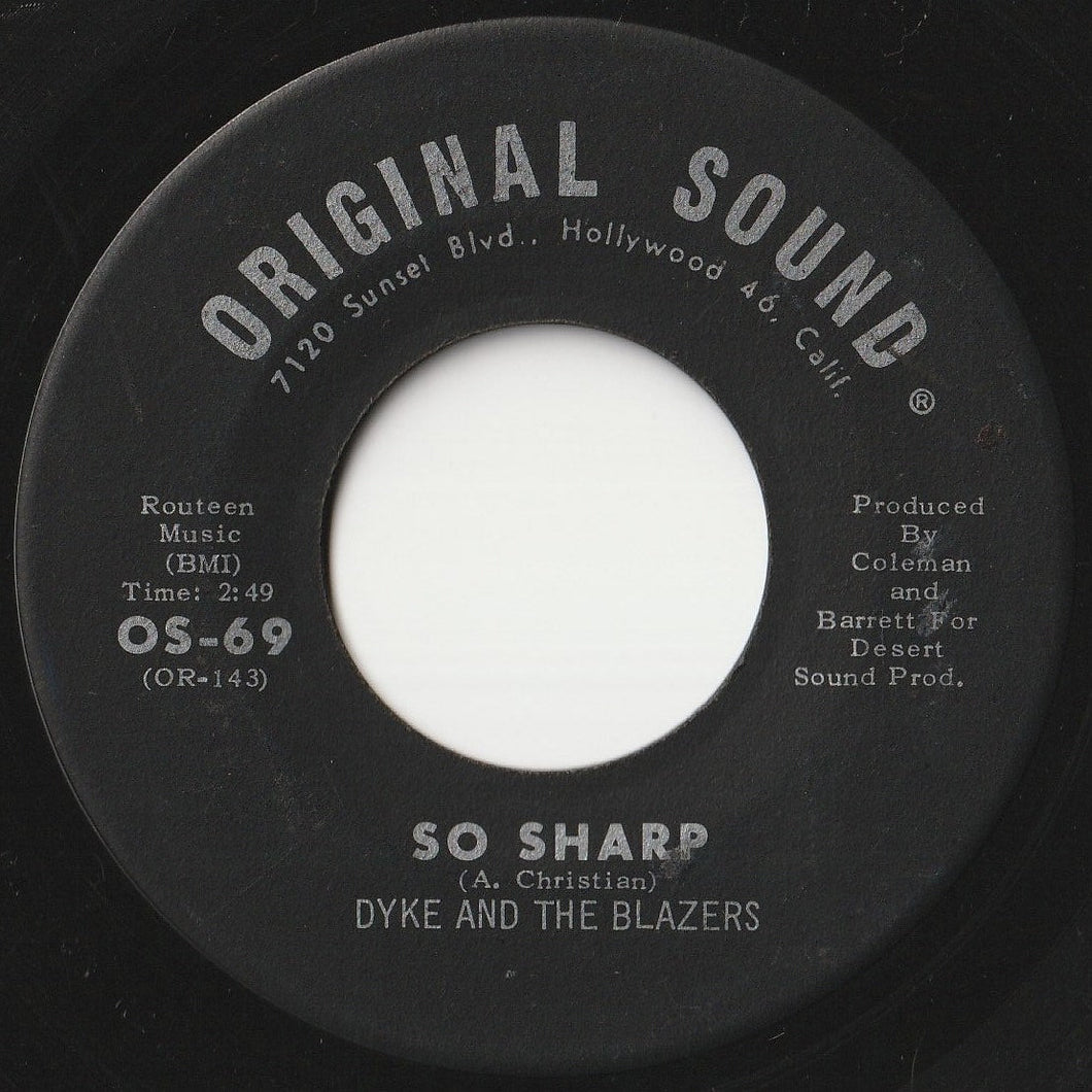 Dyke And The Blazers - So Sharp / Don't Bug Me (7 inch Record / Used)