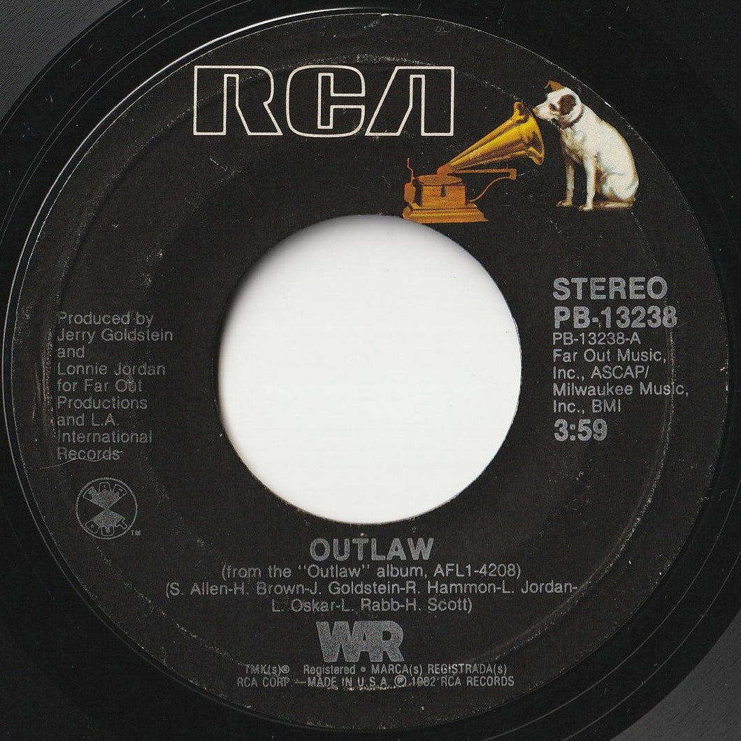 War - Outlaw / I'm About Somebody (7 inch Record / Used)