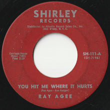 画像をギャラリービューアに読み込む, Ray Agee - You Hit Me Where It Hurts / Tin Pan Alley (7 inch Record / Used)
