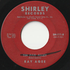 Ray Agee - You Hit Me Where It Hurts / Tin Pan Alley (7 inch Record / Used)