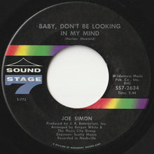 画像をギャラリービューアに読み込む, Joe Simon - Baby, Don&#39;t Be Looking In My Mind / Don&#39;t Let Me Lose The Feeling (7 inch Record / Used)
