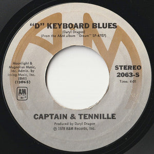 Captain & Tennille - You Never Done It Like That / "D" Keyboard Blues (7 inch Record / Used)