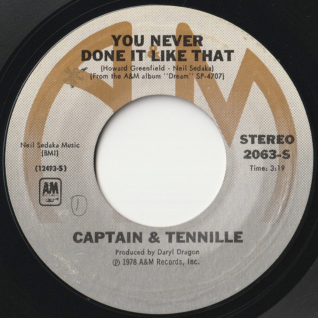 Captain & Tennille - You Never Done It Like That / 