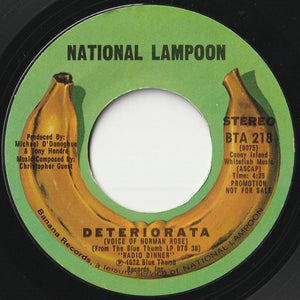 National Lampoon - Deteriorata / Deteriorata (7 inch Record / Used)