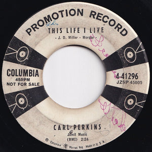 Carl Perkins - Y-O-U / This Life I Live (7 inch Record / Used)