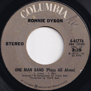 Ronnie Dyson - One Man Band (Plays All Alone) / I Think I'll Tell Her (7 inch Record / Used)