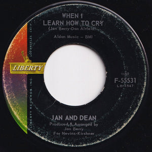 Jan And Dean - Linda / When I Learn How To Cry (7 inch Record / Used)