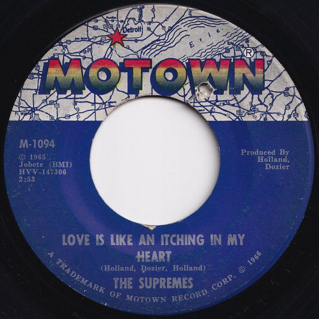 Supremes - Love Is Like An Itching In My Heart / He's All I Got (7 inch Record / Used)