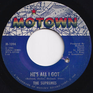 Supremes - Love Is Like An Itching In My Heart / He's All I Got (7 inch Record / Used)