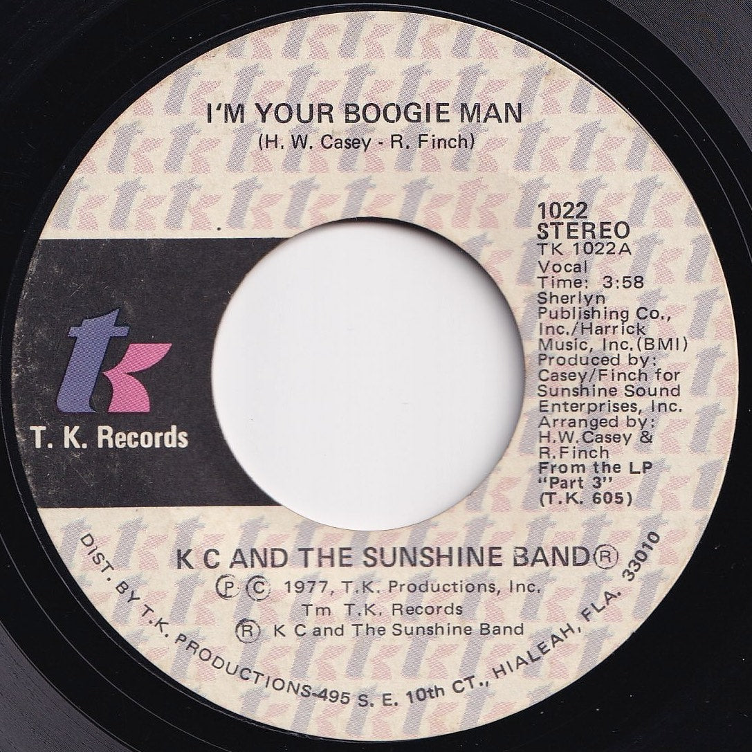 Tilladelse Blind pust KC And The Sunshine Band - I'm Your Boogie Man / Wrap Your Arms Around –  Solidity Records
