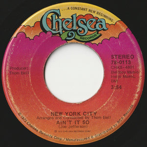 New York City - I'm Doin' Fine Now / Ain't It So (7 inch Record / Used)