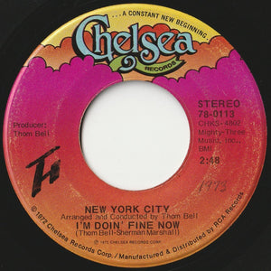 New York City - I'm Doin' Fine Now / Ain't It So (7 inch Record / Used)