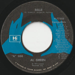 Al Green - Belle / Chariots Of Fire (7 inch Record / Used)