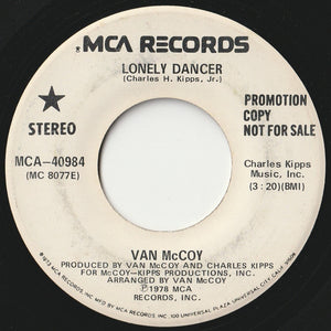 Van McCoy - Lonely Dancer / Lonely Dancer (7 inch Record / Used)