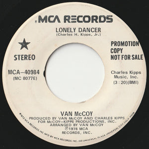 Van McCoy - Lonely Dancer / Lonely Dancer (7 inch Record / Used)