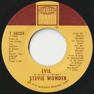 Stevie Wonder - Keep On Running / Evil (7 inch Record / Used)