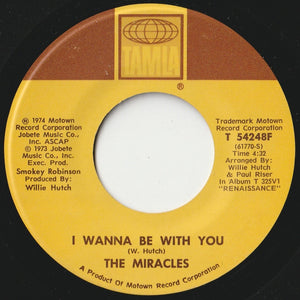 Miracles - Do It Baby / I Wanna Be With You (7 inch Record / Used)