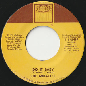 Miracles - Do It Baby / I Wanna Be With You (7 inch Record / Used)