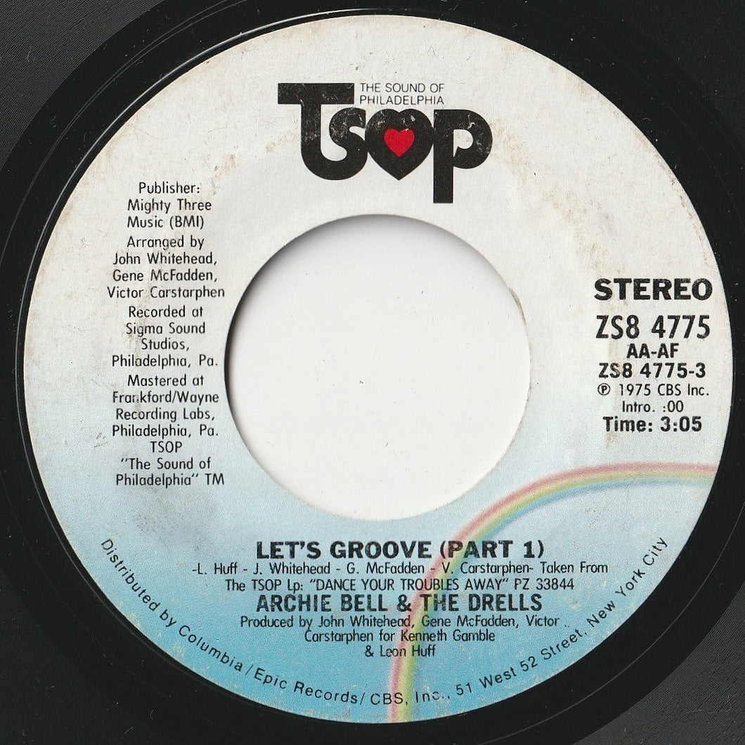 Archie Bell & The Drells - Let's Groove / (Part 2) (7 inch Record / Used)