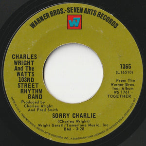 Charles Wright And The Watts 103rd Street Rhythm Band - Love Land / Sorry Charlie (7 inch Record / Used)