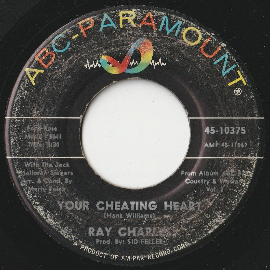 Ray Charles - Your Cheating Heart / You Are My Sunshine (7 inch Record / Used)