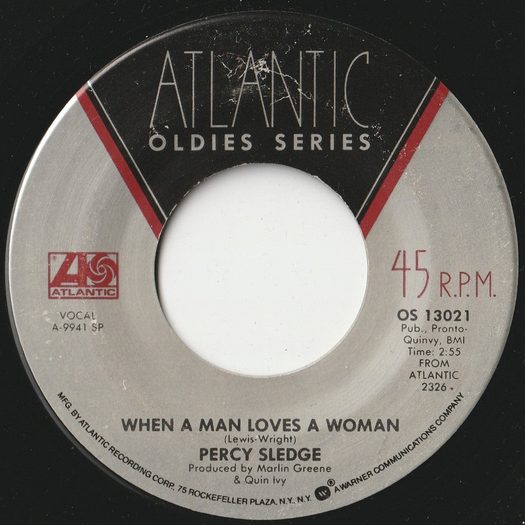 Percy Sledge - When A Man Loves A Woman / Cover Me (7 inch Record / Used)