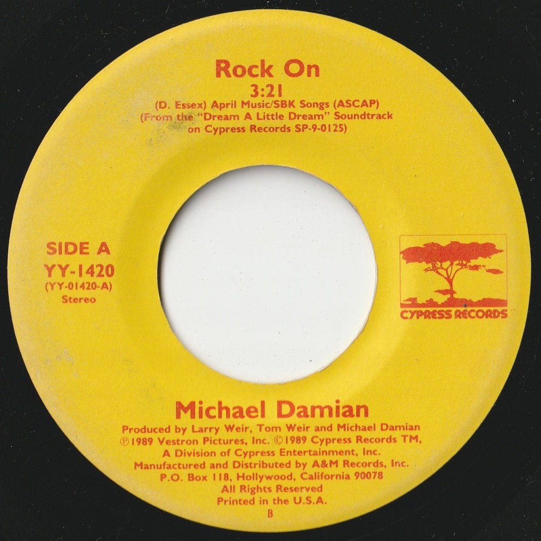 Michael Damian, Blue Future - Rock On / Where Is She (7 inch Record / Used)