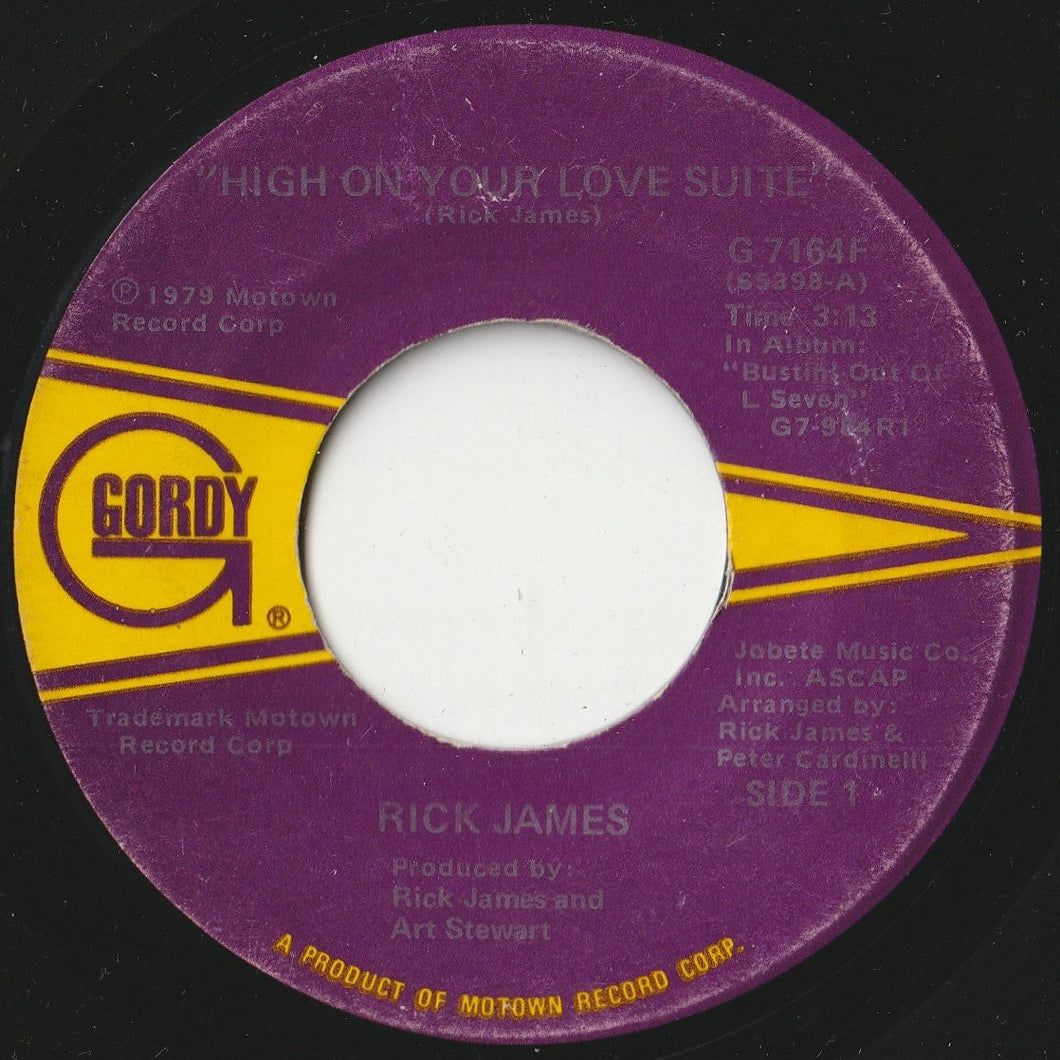 Rick James - High On Your Love Suite / Stone City Band, Hi! (7 inch Record / Used)