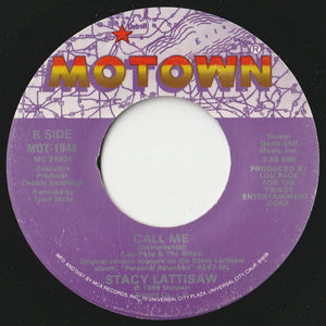 Stacy Lattisaw - Call Me (Origianal Version) / (Instrumental) (7 inch Record / Used)