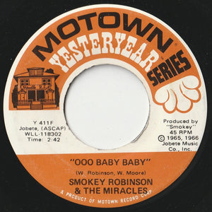 Smokey Robinson & The Miracles - The Tracks Of My Tears / Ooo Baby Baby (7 inch Record / Used)