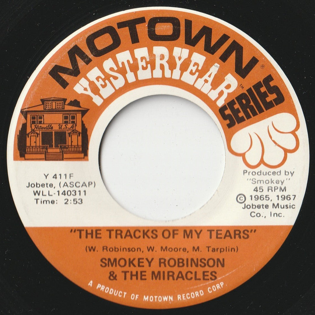 Smokey Robinson & The Miracles - The Tracks Of My Tears / Ooo Baby Baby (7 inch Record / Used)