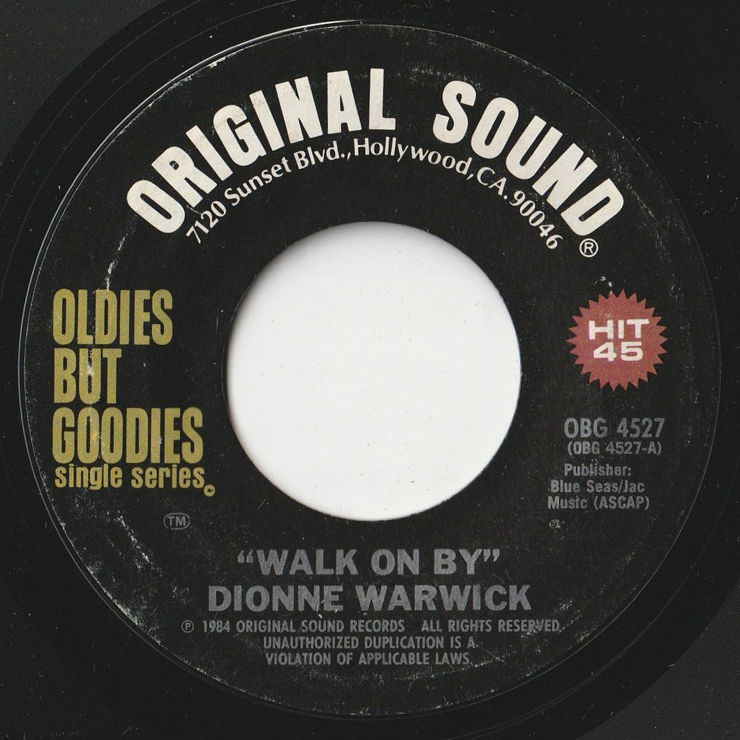 Dionne Warwick - Walk On By / Don't Make Me Over (7 inch Record / Used)