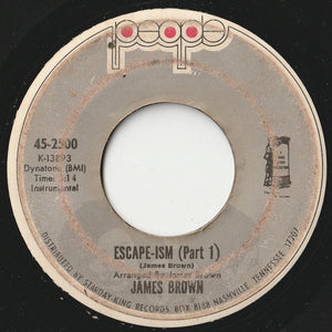 James Brown - Escape-ism (Part 1) / (Part 2 & 3)  (7 inch Record / Used)