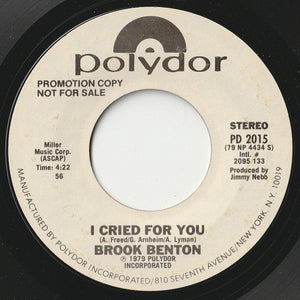 Brook Benton - I Cried For You (7 inch Record / Used)