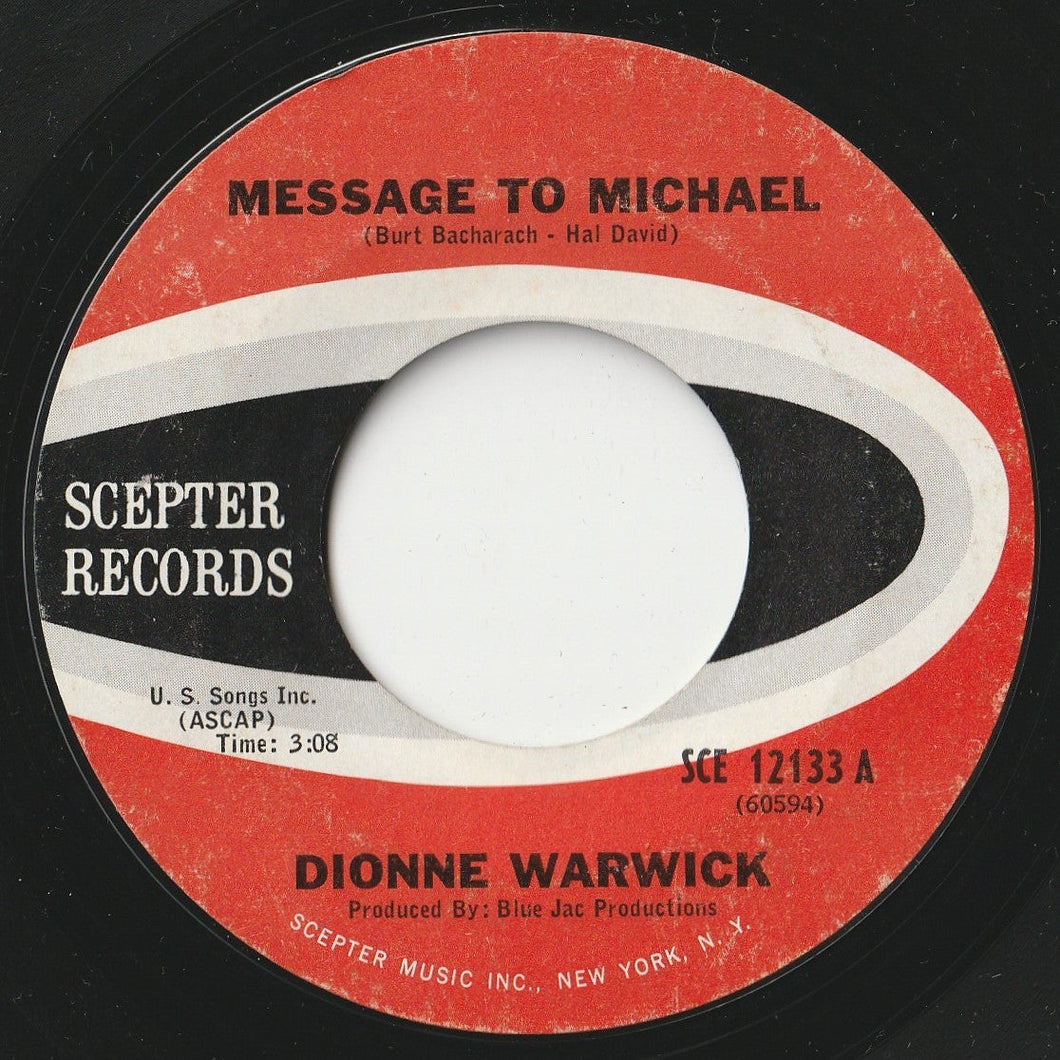 Dionne Warwick - Message To Michael / Here Where There Is Love (7 inch Record / Used)