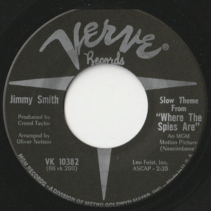 Jimmy Smith - Theme From "Where The Spies Are" / Slow Theme From "Where The Spies Are" (7 inch Record / Used)