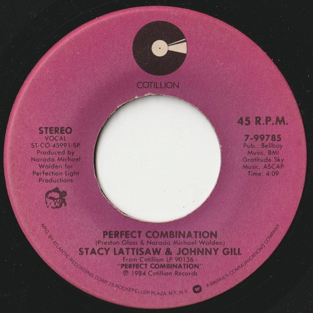 Stacy Lattisaw, Johnny Gill - Perfect Combination / Heartbreak Look (7 inch Record / Used)