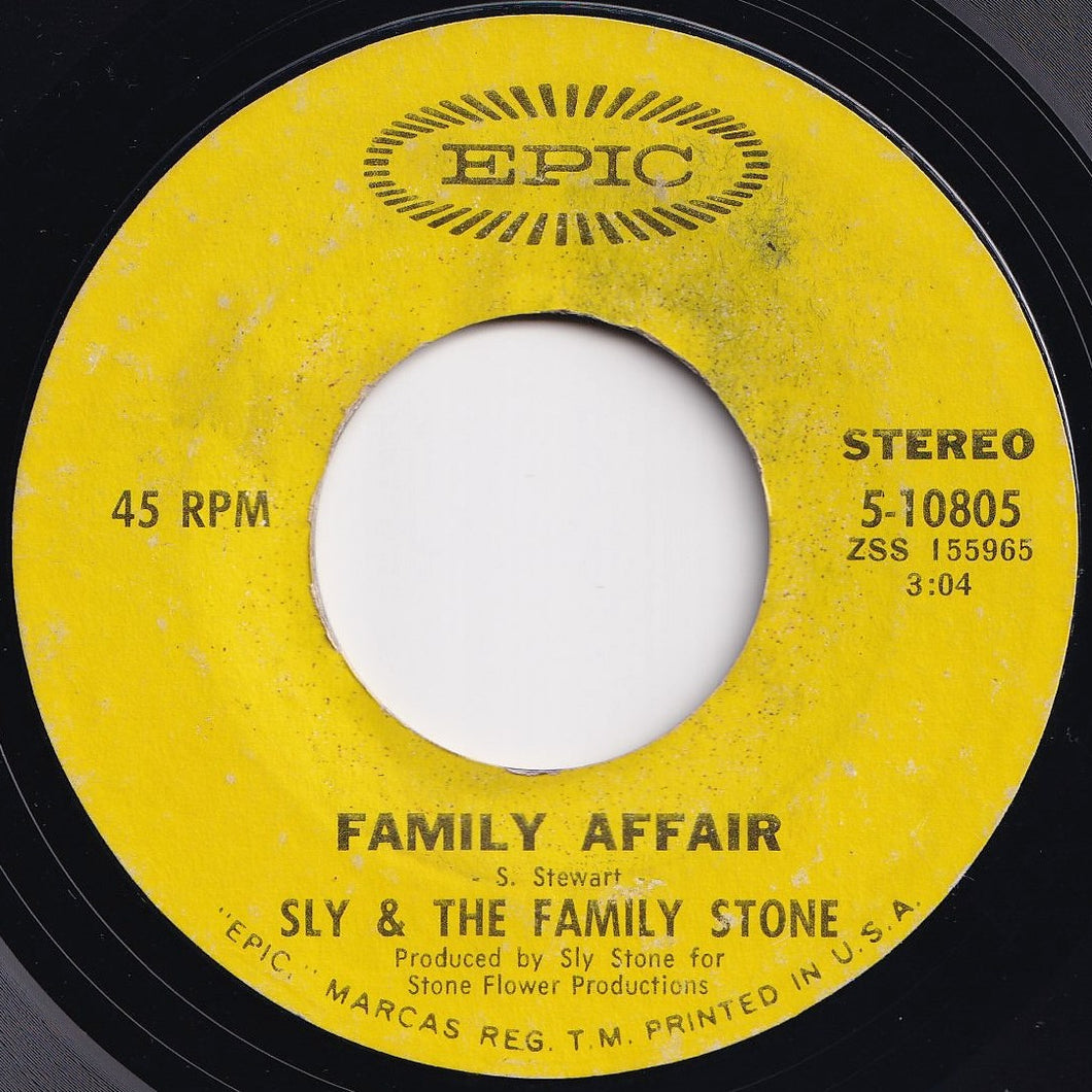 Sly & The Family Stone - Family Affair / Luv N' Haight (7 inch Record / Used)