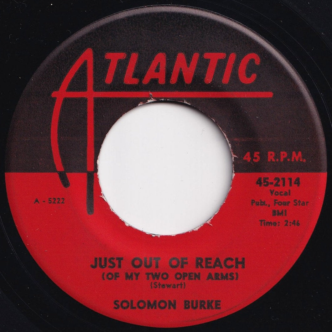 Solomon Burke - Just Out Of Reach (Of My Two Open Arms) / Be Bop Grandma (7 inch Record / Used)